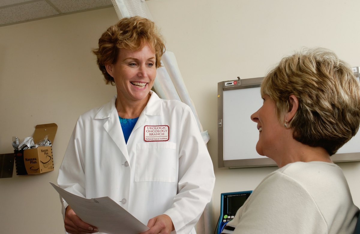A Northvale physician reviewing results with a patient